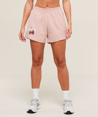 Women's Gymshark Cherry Graphic Short Lift Pink