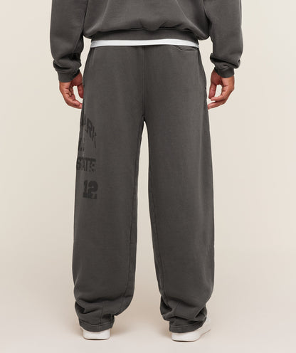 Gymshark Collegiate Washed Zip Up Hoodie Asphalt Grey