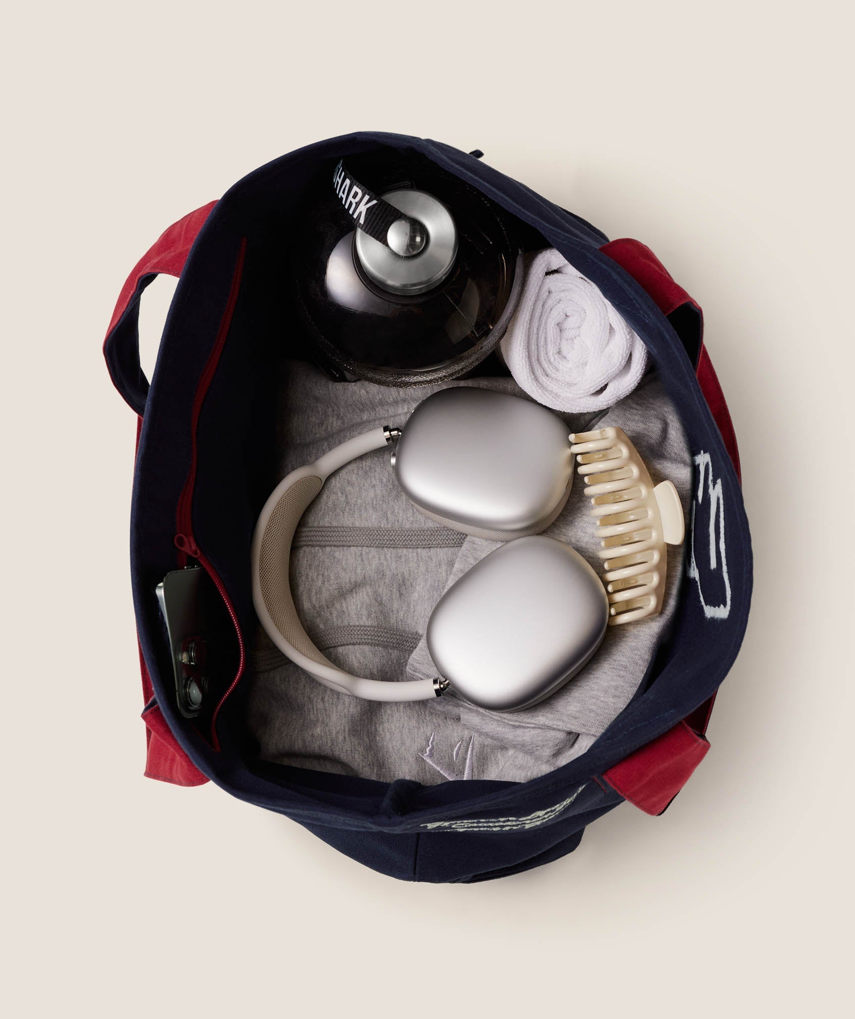 Gymshark Collegiate Tote Bag Heavy Blue