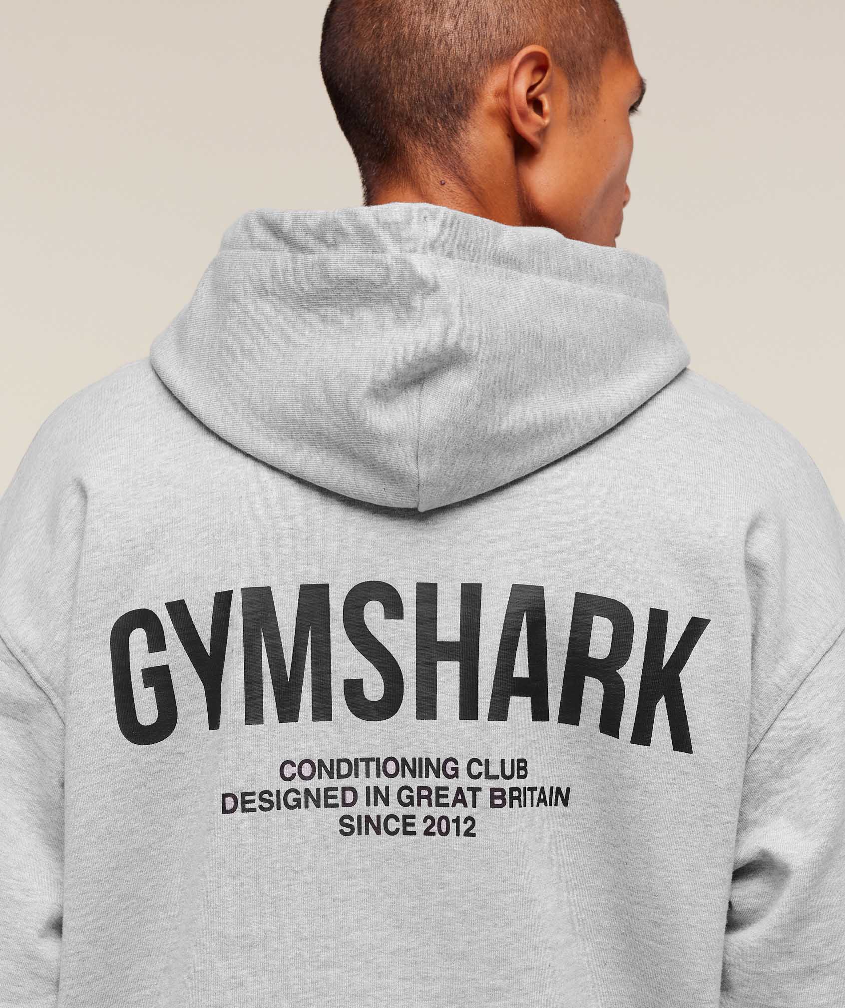 Gymshark Conditioning Club Hoodie Light Grey Core Marl