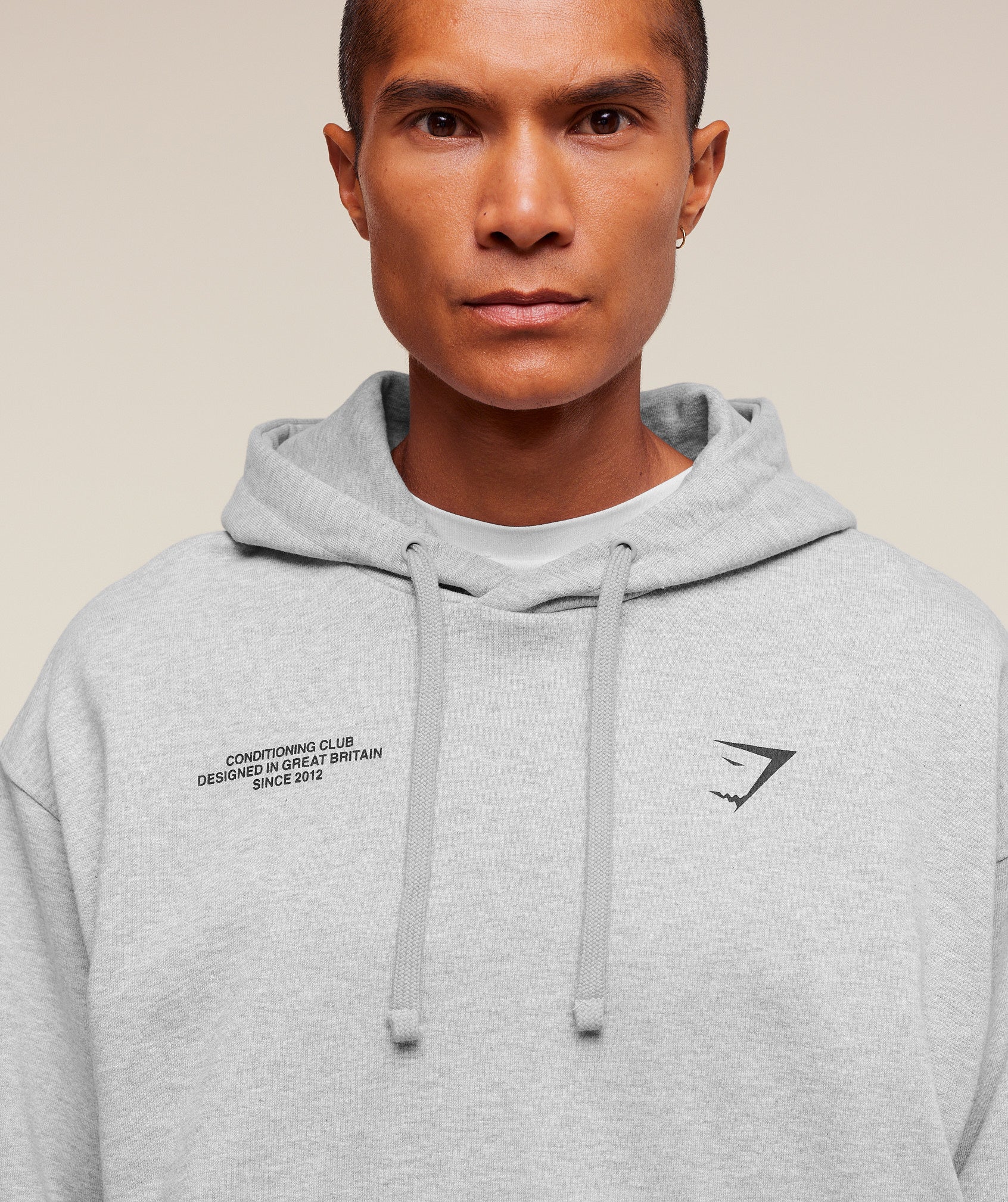 Gymshark Conditioning Club Hoodie Light Grey Core Marl