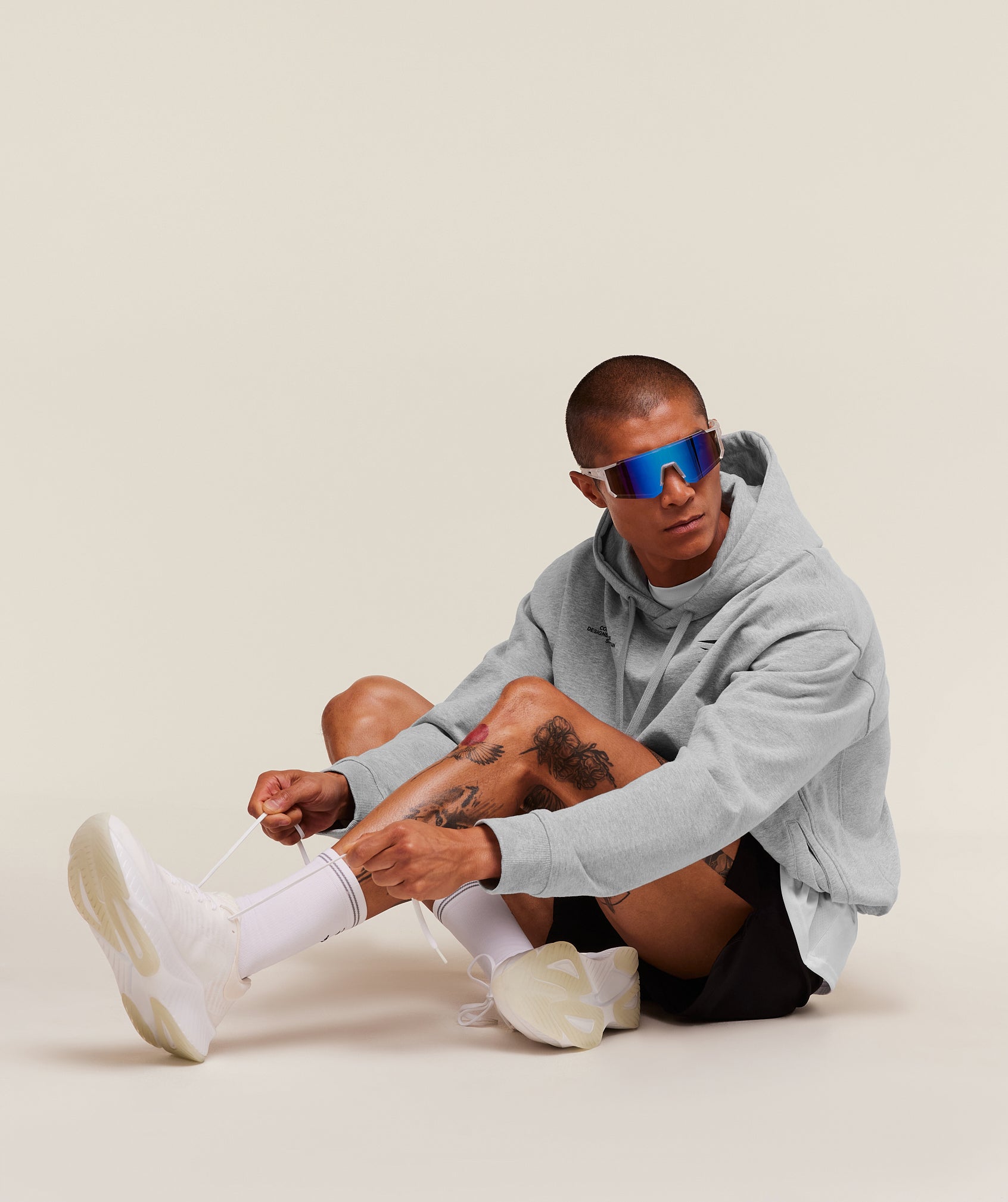 Gymshark Conditioning Club Hoodie Light Grey Core Marl