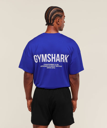 Gymshark Conditioning Club Oversized T-Shirt Athletic Blue
