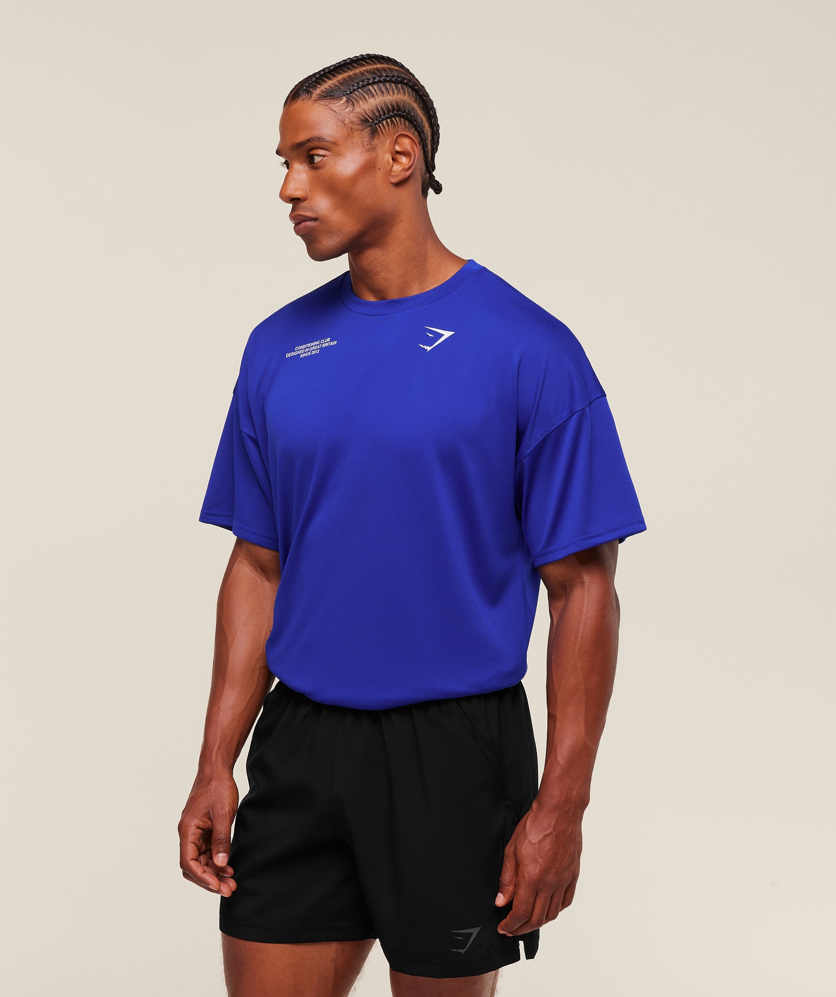 Gymshark Conditioning Club Oversized T-Shirt Athletic Blue