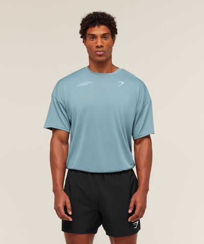 Gymshark Conditioning Club Oversized T-Shirt Bench Blue