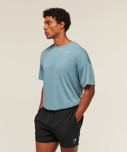 Gymshark Conditioning Club Oversized T-Shirt Bench Blue