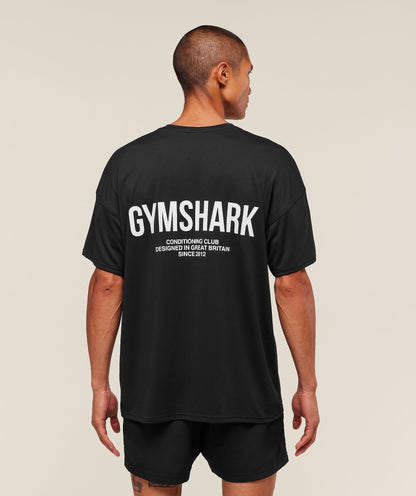 Gymshark Conditioning Club Oversized T-Shirt Black