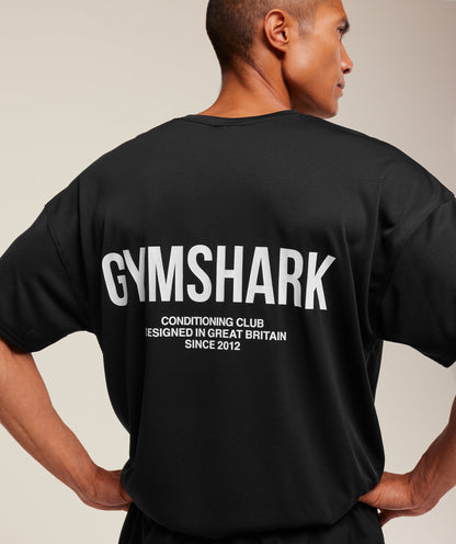 Gymshark Conditioning Club Oversized T-Shirt Black