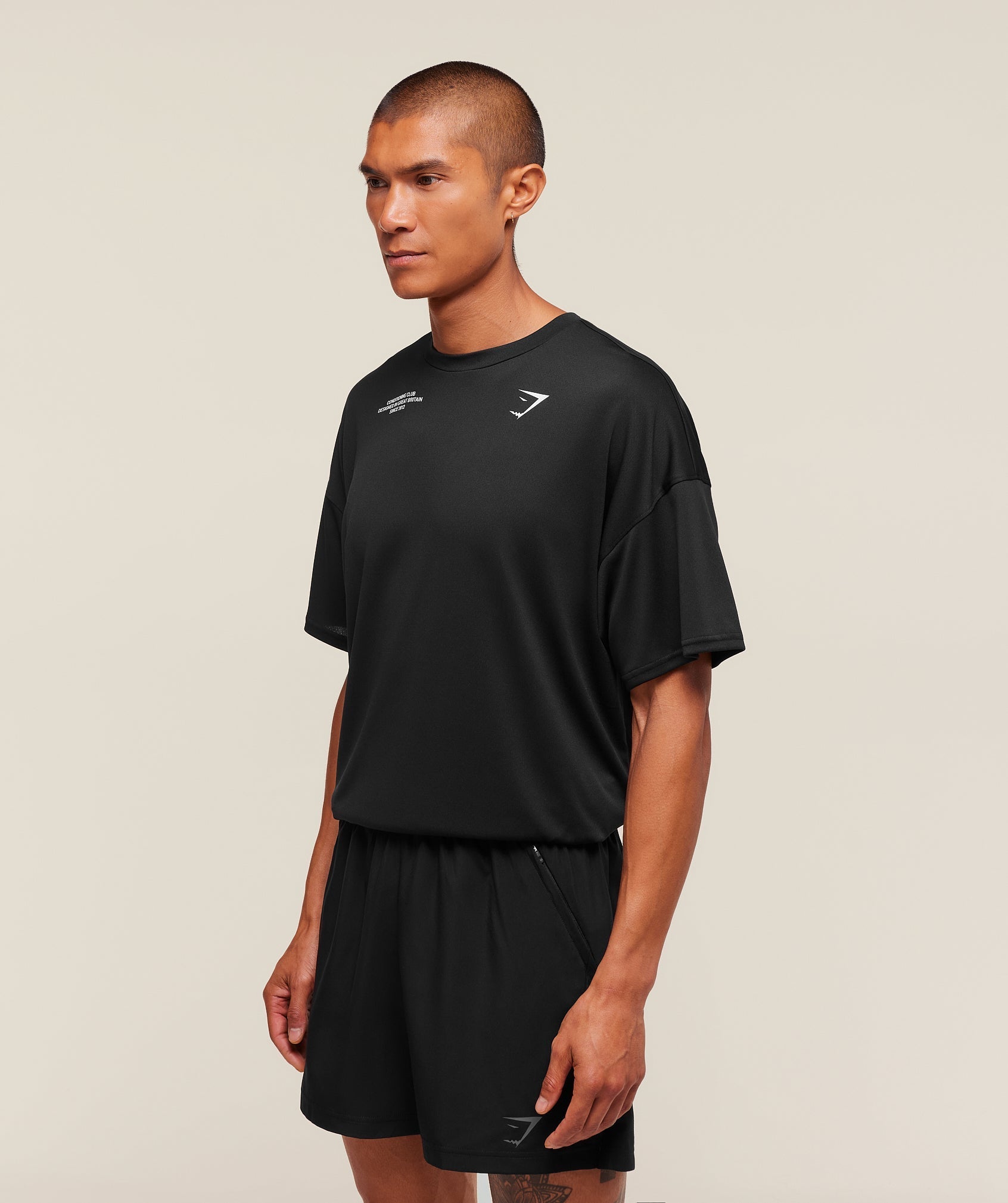 Gymshark Conditioning Club Oversized T-Shirt Black