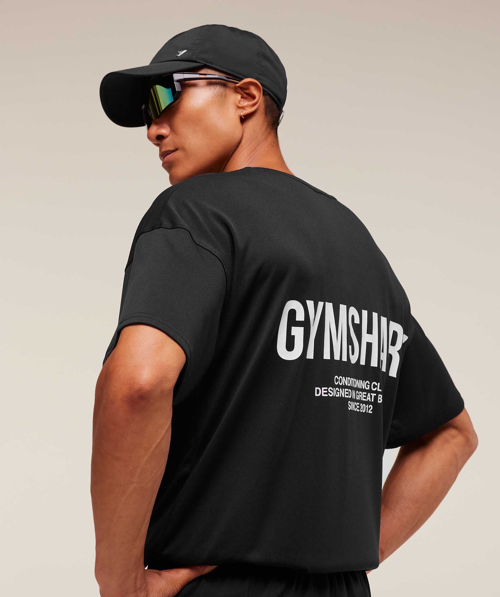 Gymshark Conditioning Club Oversized T-Shirt Black