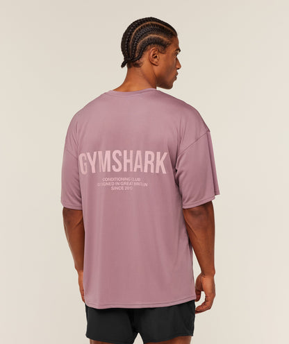 Gymshark Conditioning Club Oversized T-Shirt Gs Calm Pink