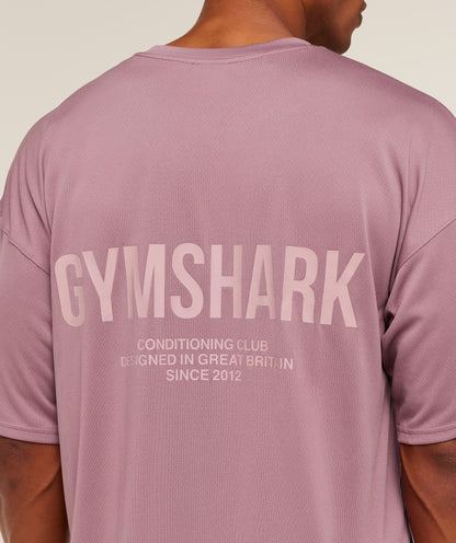Gymshark Conditioning Club Oversized T-Shirt Gs Calm Pink