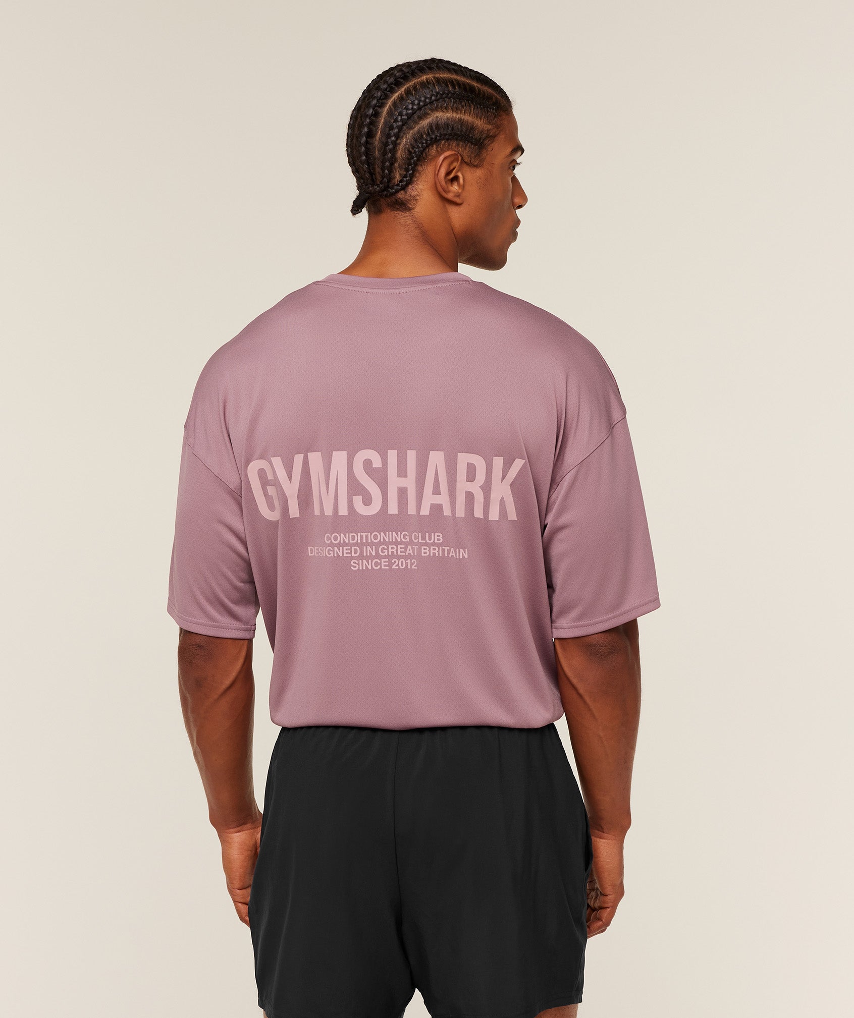 Gymshark Conditioning Club Oversized T-Shirt Gs Calm Pink
