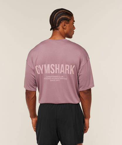 Gymshark Conditioning Club Oversized T-Shirt Gs Calm Pink