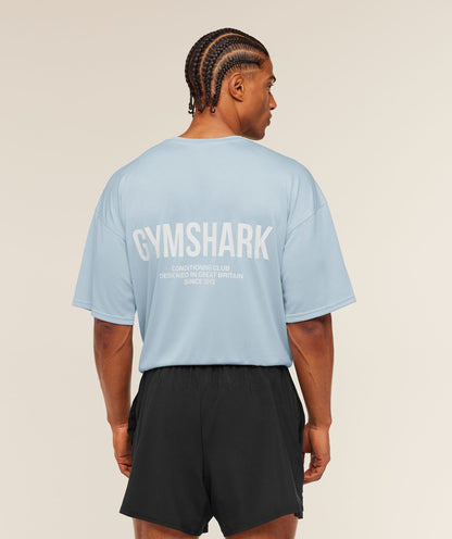 Gymshark Conditioning Club Oversized T-Shirt Chilled Blue