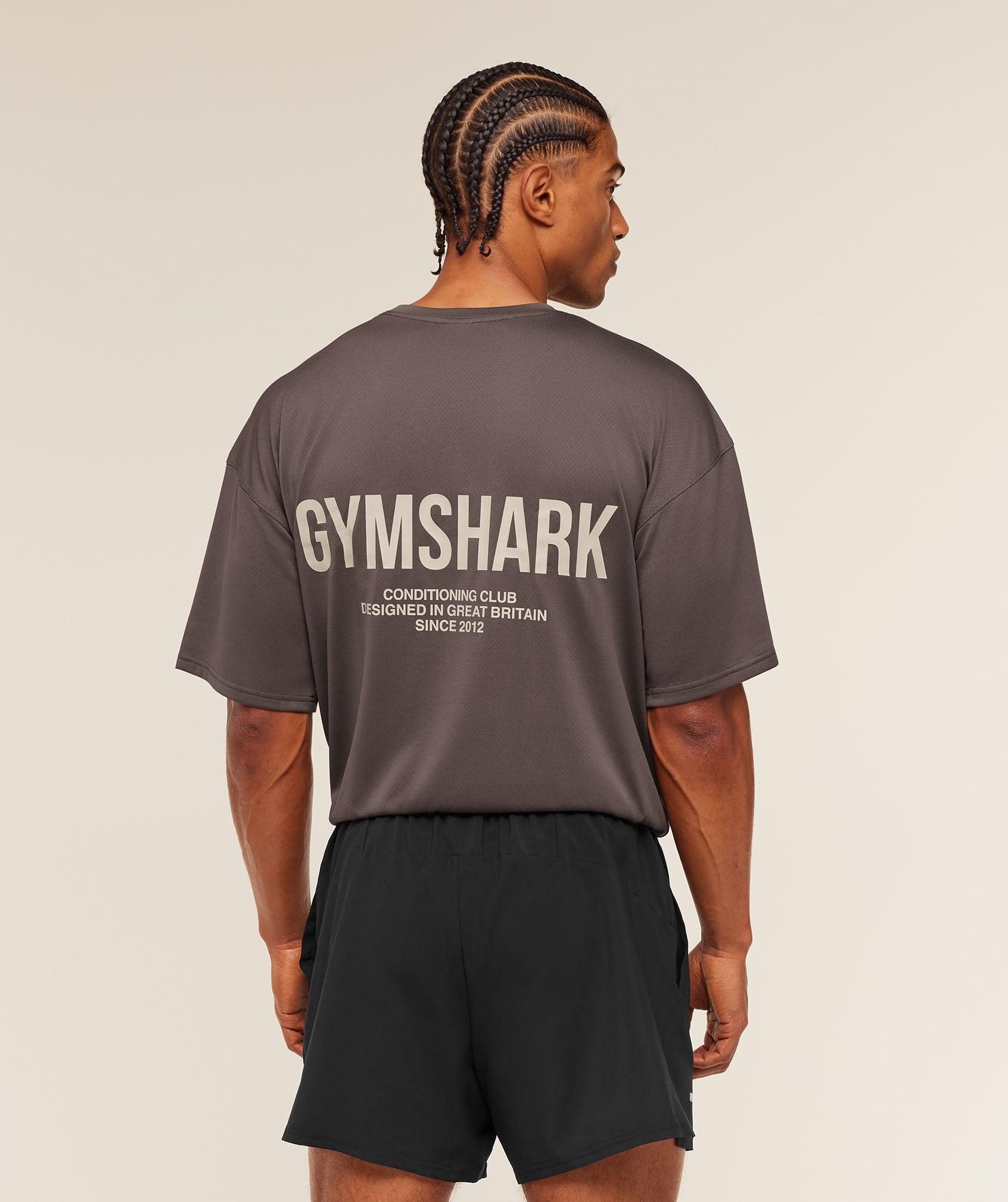 Gymshark Conditioning Club Oversized T-Shirt Cool Brown