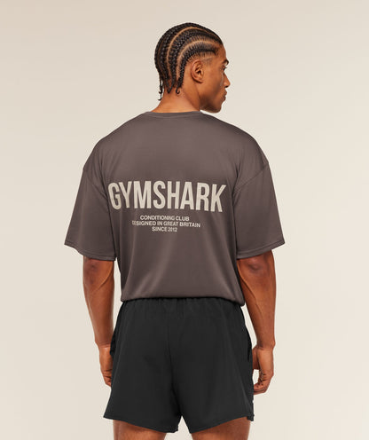 Gymshark Conditioning Club Oversized T-Shirt Cool Brown