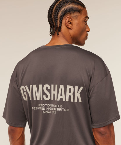 Gymshark Conditioning Club Oversized T-Shirt Cool Brown