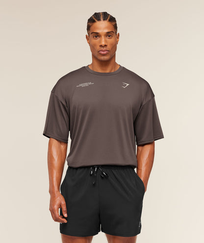 Gymshark Conditioning Club Oversized T-Shirt Cool Brown