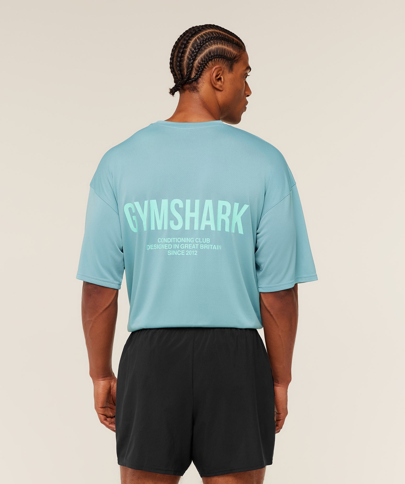 Gymshark Conditioning Club Oversized T-Shirt Gs Flow Blue