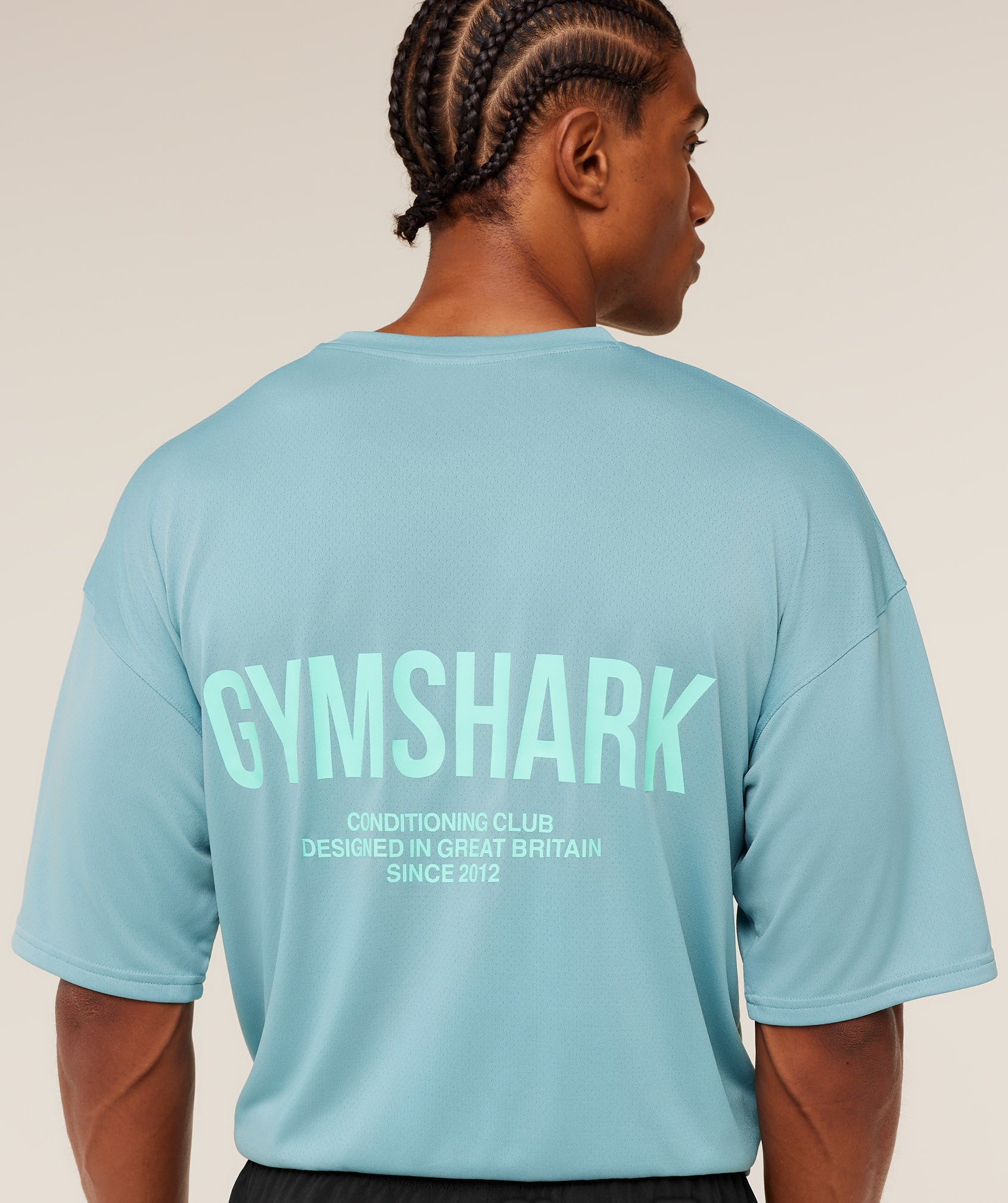 Gymshark Conditioning Club Oversized T-Shirt Gs Flow Blue