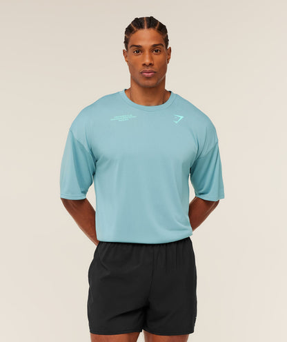 Gymshark Conditioning Club Oversized T-Shirt Gs Flow Blue
