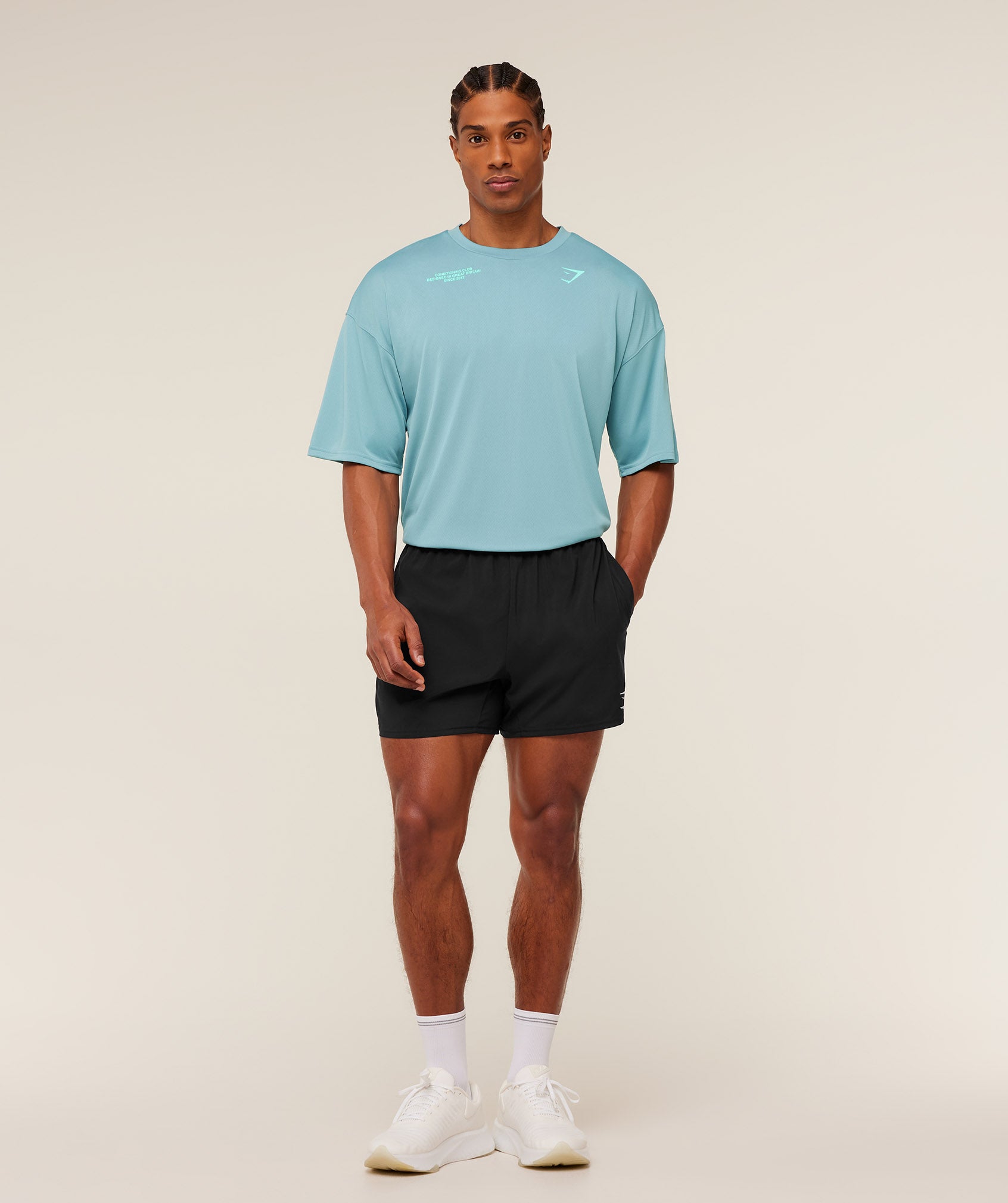 Gymshark Conditioning Club Oversized T-Shirt Gs Flow Blue