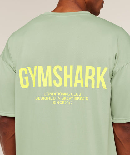 Gymshark Conditioning Club Oversized T-Shirt Gs Haze Green