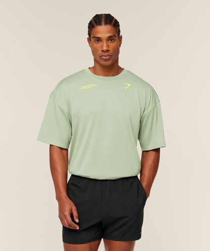 Gymshark Conditioning Club Oversized T-Shirt Gs Haze Green