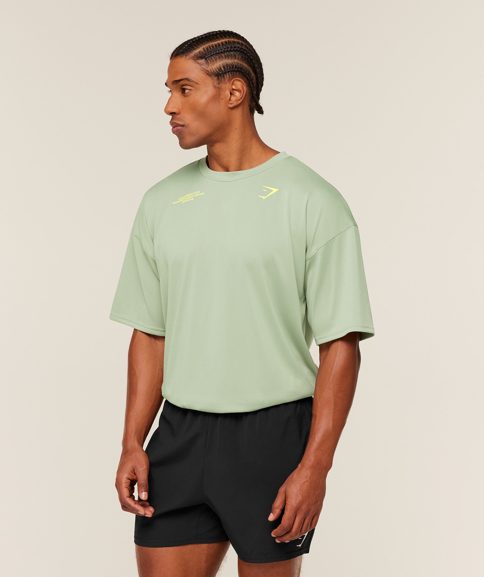 Gymshark Conditioning Club Oversized T-Shirt Gs Haze Green