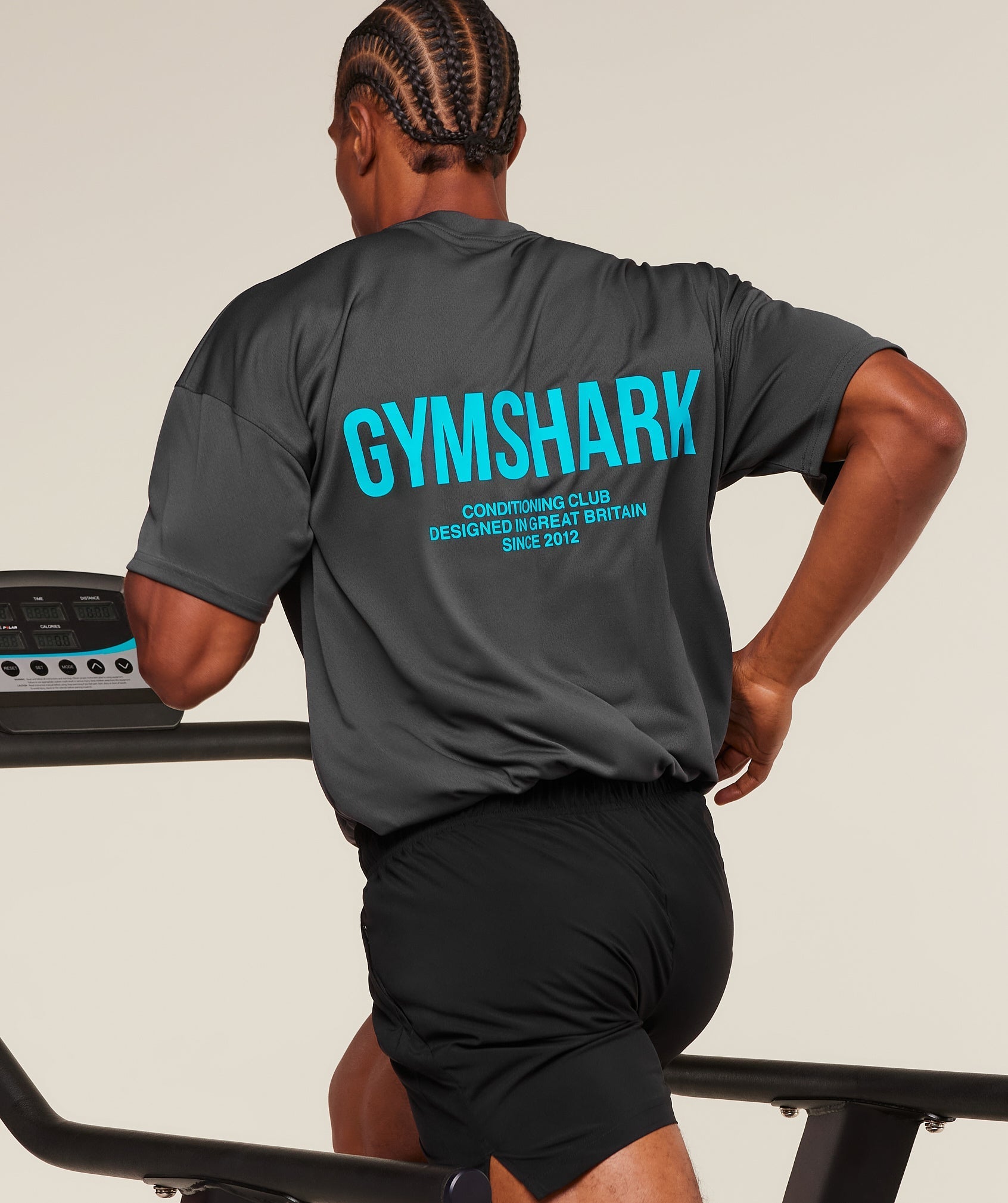 Gymshark Conditioning Club Oversized T-Shirt Onyx Grey