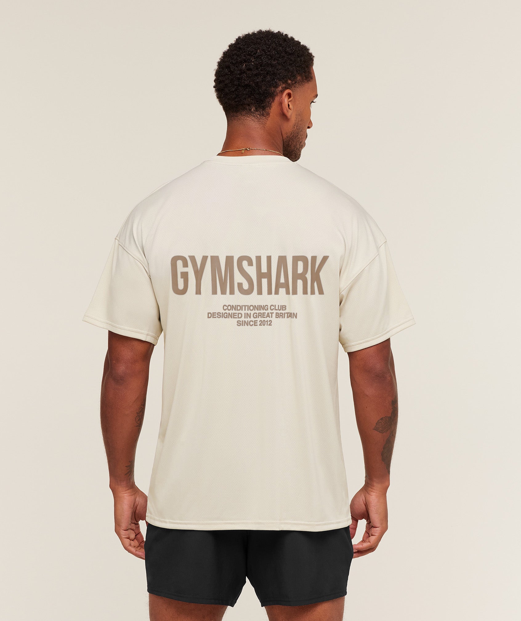 Gymshark Conditioning Club Oversized T-Shirt Pebble Grey