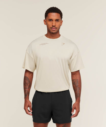 Gymshark Conditioning Club Oversized T-Shirt Pebble Grey