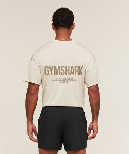 Gymshark Conditioning Club Oversized T-Shirt Pebble Grey