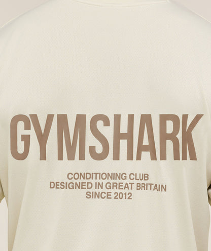 Gymshark Conditioning Club Oversized T-Shirt Pebble Grey