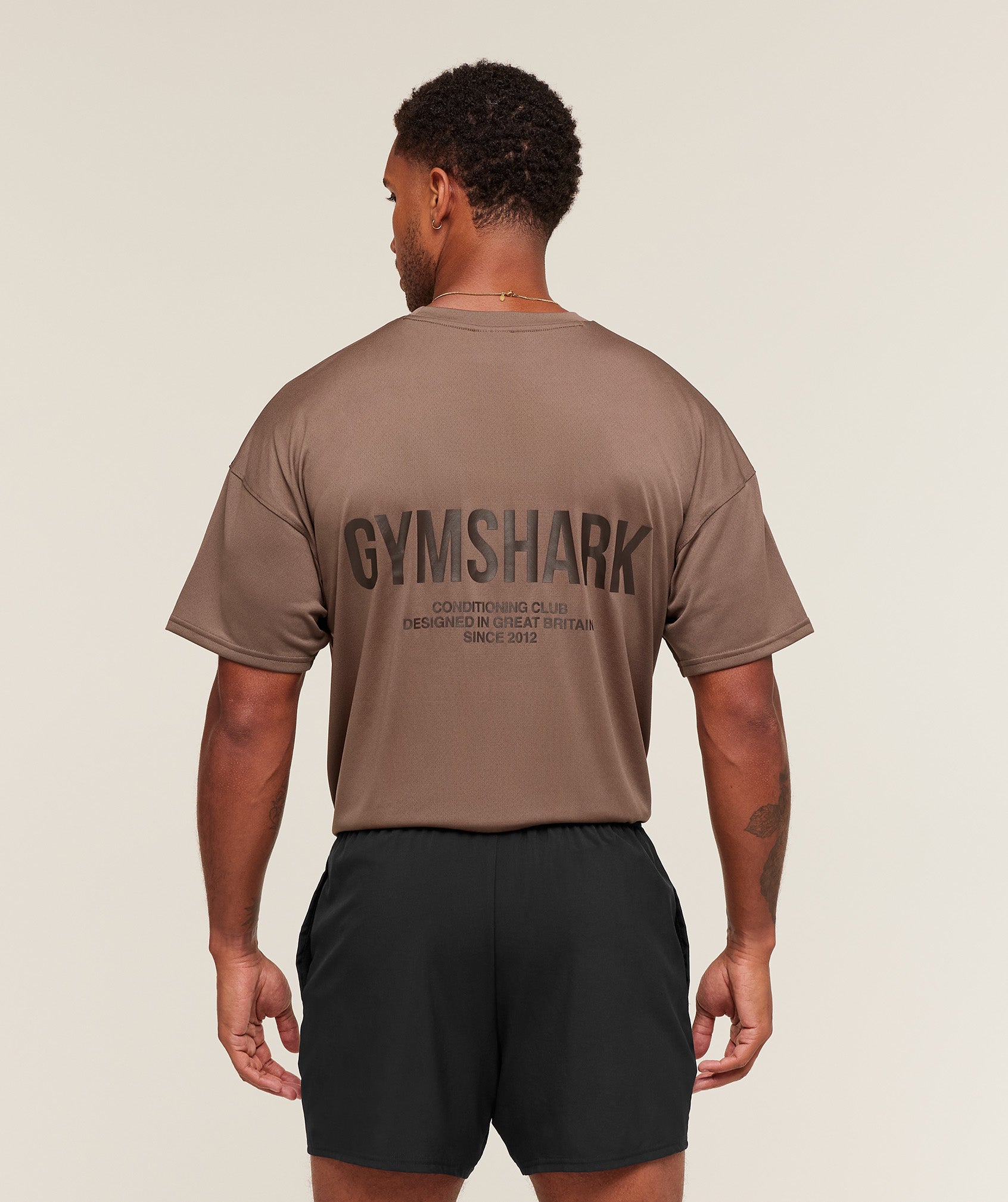 Gymshark Conditioning Club Oversized T-Shirt Soft Brown