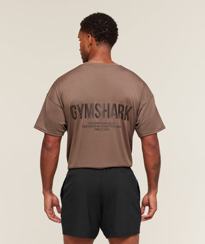 Gymshark Conditioning Club Oversized T-Shirt Soft Brown