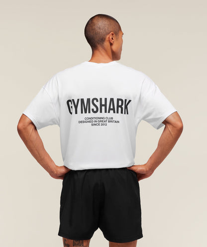 Gymshark Conditioning Club Oversized T-Shirt White