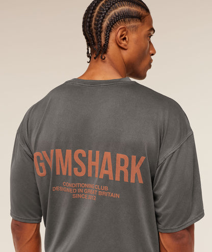 Gymshark Conditioning Club Washed T-Shirt Black