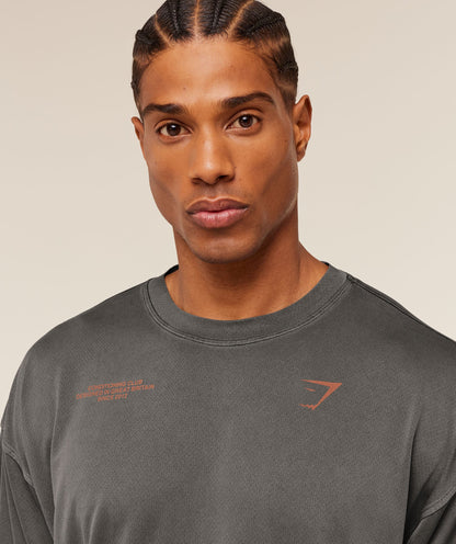 Gymshark Conditioning Club Washed T-Shirt Black