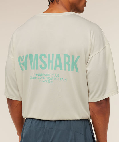 Gymshark Conditioning Club Washed T-Shirt Soft White