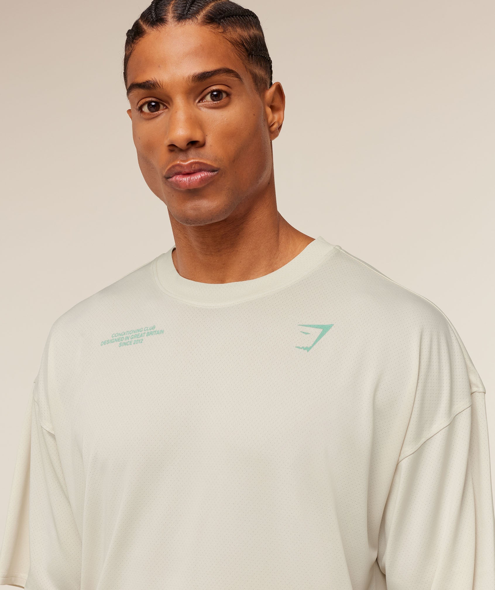 Gymshark Conditioning Club Washed T-Shirt Soft White
