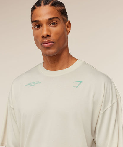 Gymshark Conditioning Club Washed T-Shirt Soft White