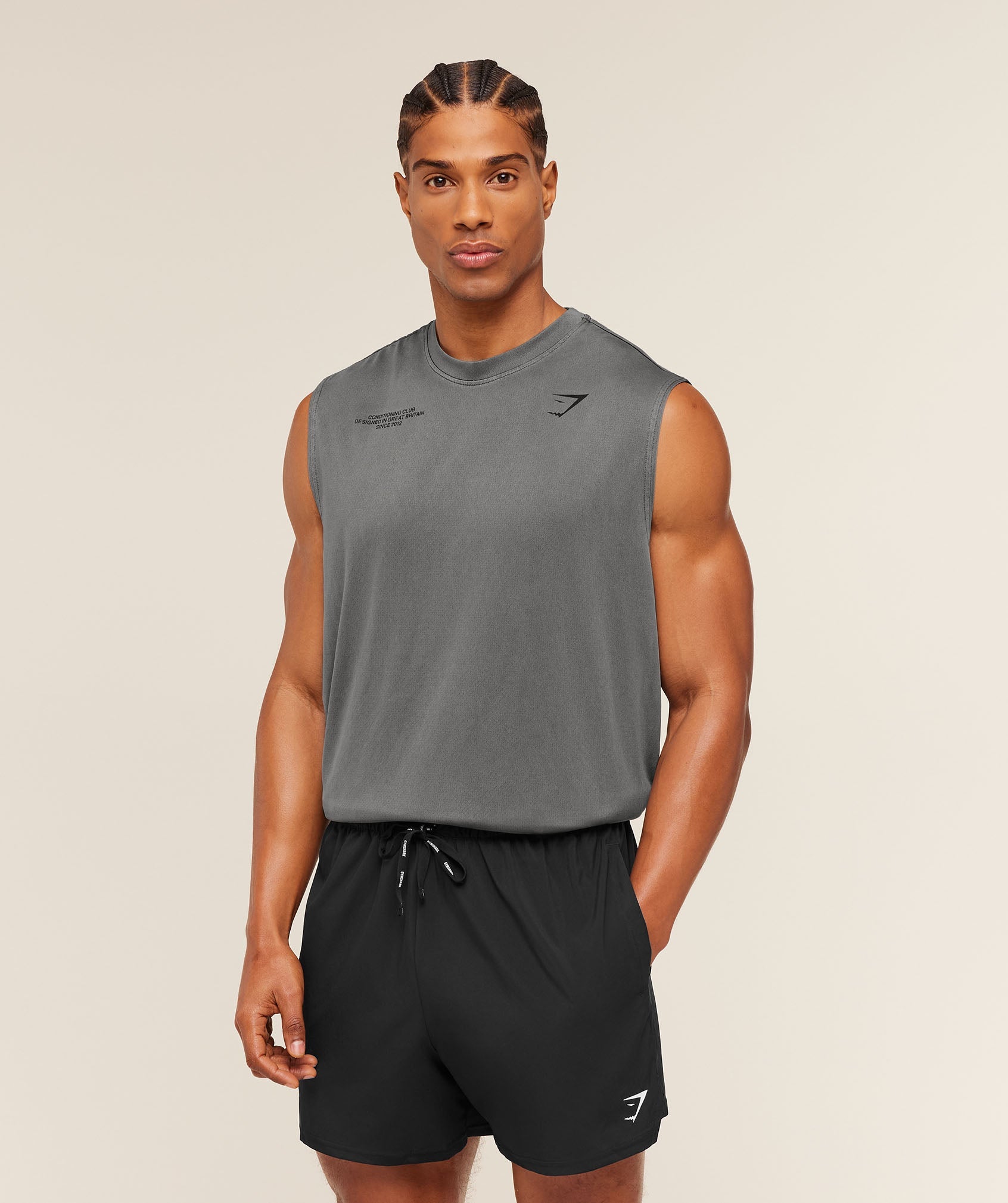Gymshark Conditioning Club Washed Tank Black