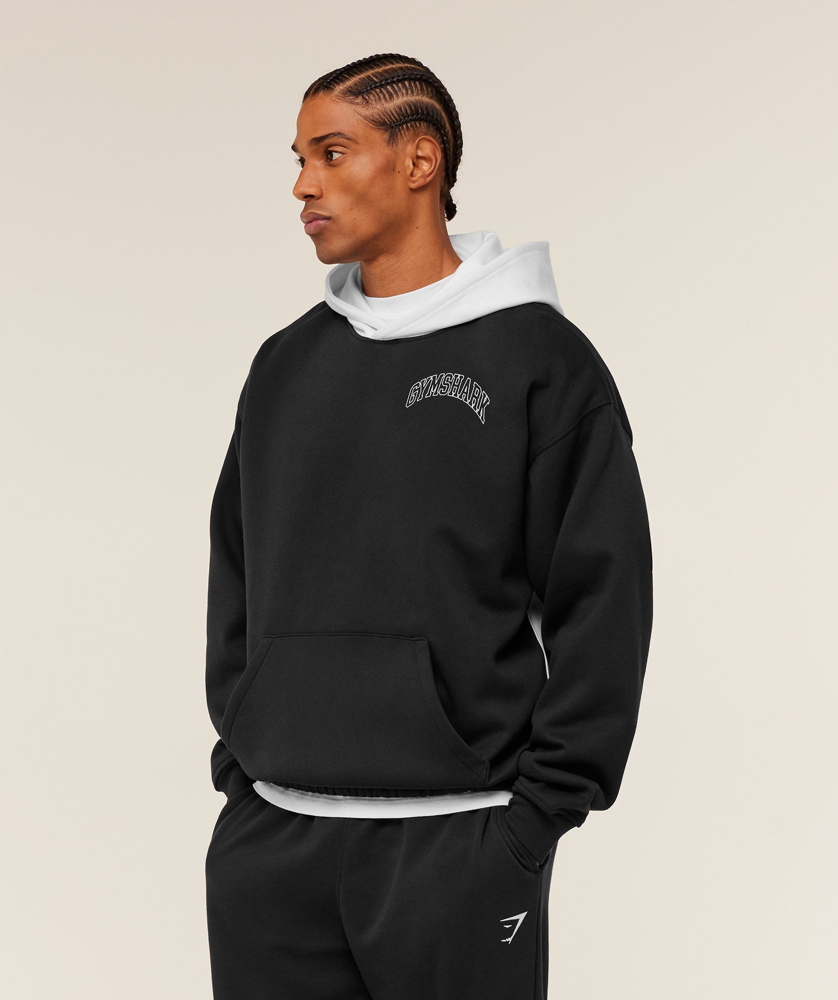 Gymshark Collegiate Tech Hoodie Gs Black