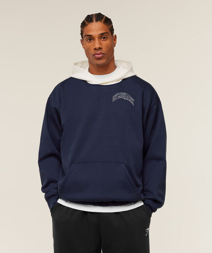 Gymshark Collegiate Tech Hoodie Heavy Blue