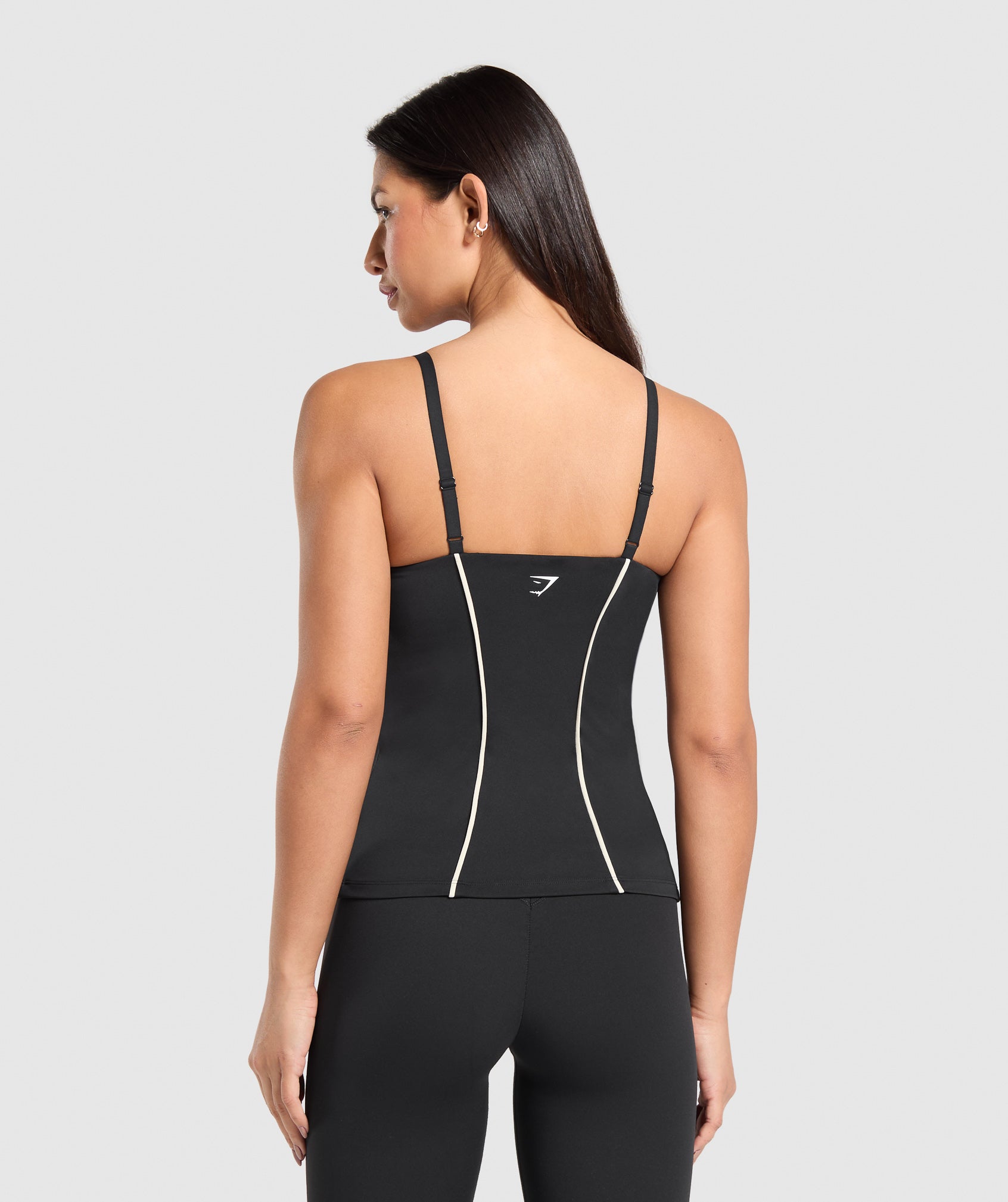 Women's Gymshark Contour Stitch Tank With Shelf Black