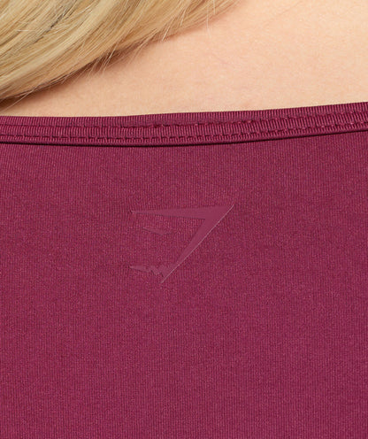 Women's Gymshark Contrast Seamless Crop Top Strong Pink