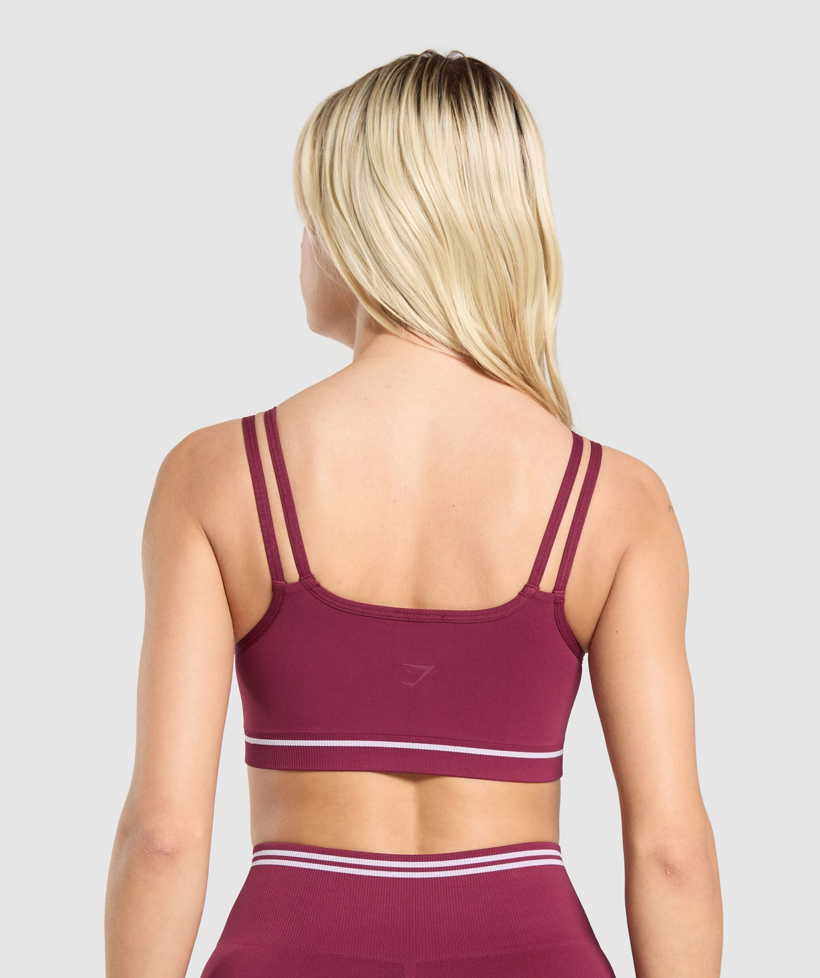 Women's Gymshark Contrast Seamless Sports Bra Strong Pink