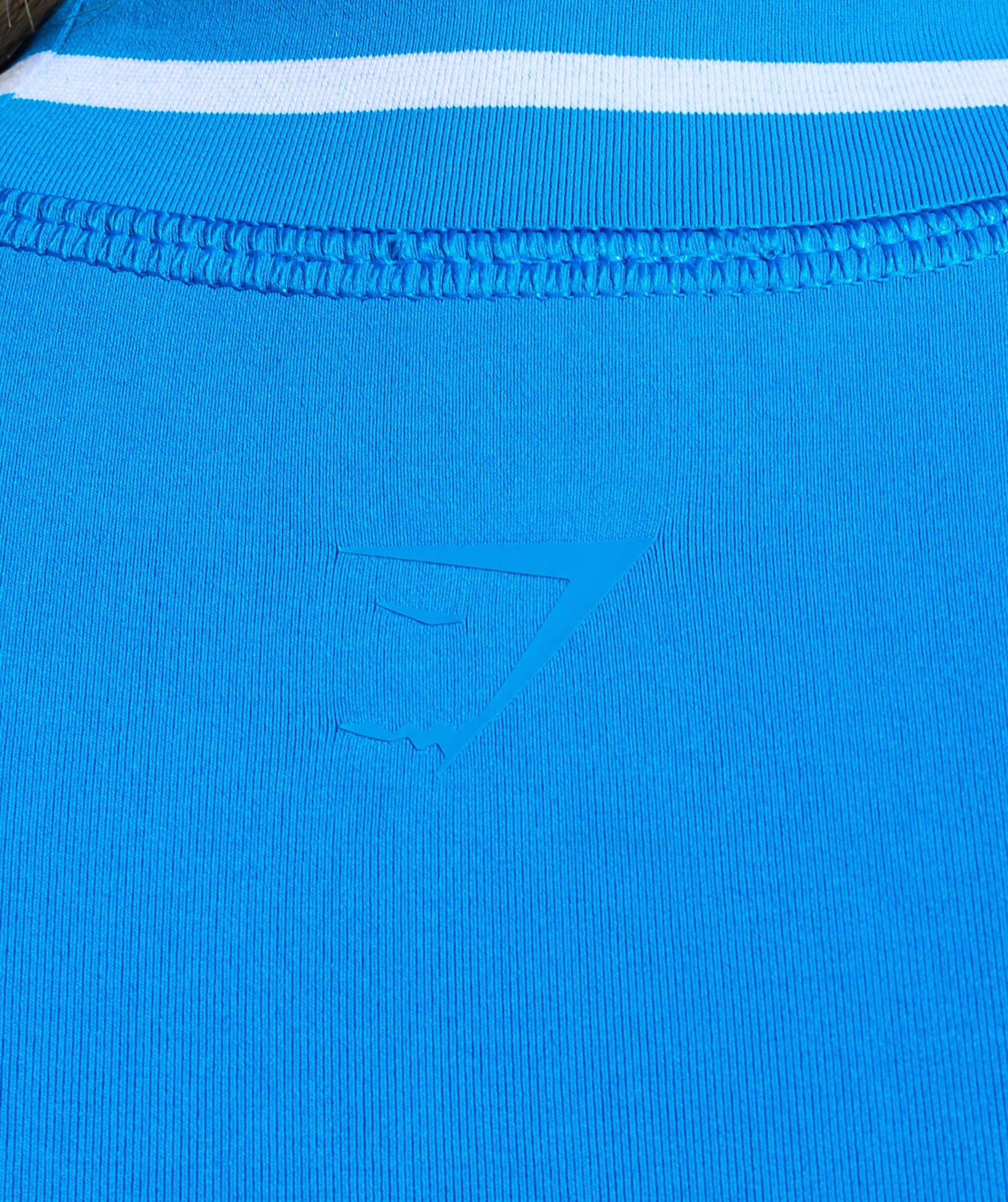 Women's Gymshark Contrast Seamless Midi Tee Barbell Blue